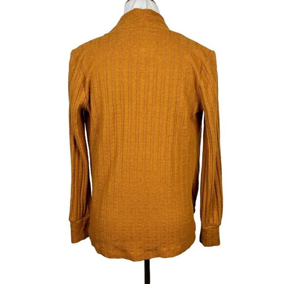 Maeve By Anthropologie omen's Mustard Wrap Top Size Small - Picture 5 of 10